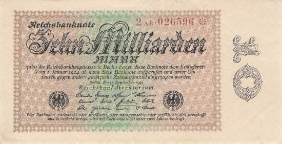 10 Milliarden Mark ro 113d AB